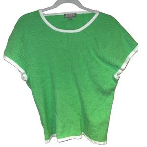 J. Crew Cap Sleeve Sweater T-Shirt‎ in Green